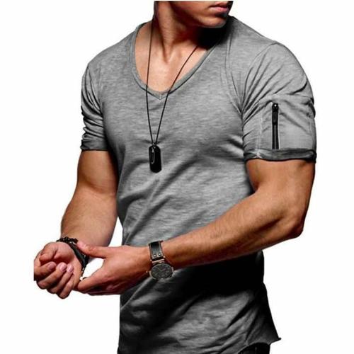 Men's Casual Short Sleeve Cotton T-shirt - CLOTHFN