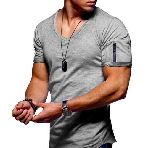 Men's Casual Short Sleeve Cotton T-shirt - CLOTHFN