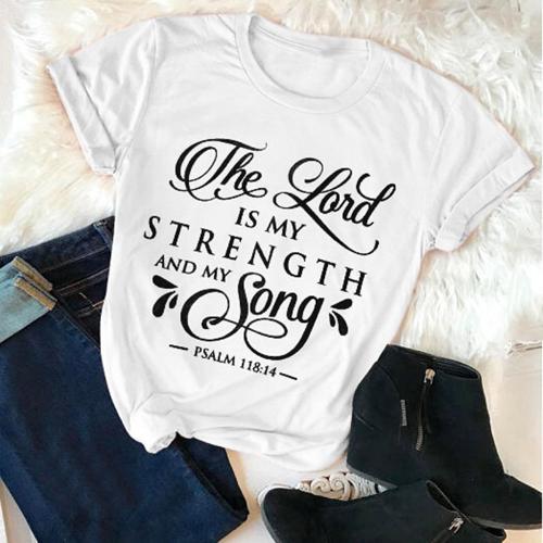 T-Shirt Women Fashion Retro Funny Jesus - CLOTHFN