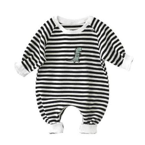 Baby Embroidery Long-Sleeved Jumpsuit - CLOTHFN