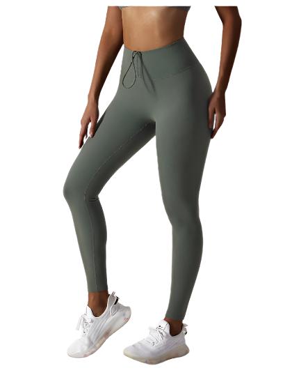 Belly Contracting Nude Feel High Waist Yoga Pants - CLOTHFN