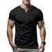 Casual T-shirt V-neck Fashion Slim Men's Short Sleeve - CLOTHFN