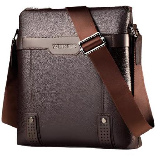 Fashion PU Leather Men Messenger Bags - CLOTHFN