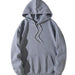 Fashion Solid Color Pullover Hoodie Sweater - CLOTHFN