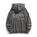 Kangaroo Pocket Drawstring Printed Hoodie - CLOTHFN