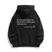 Kangaroo Pocket Drawstring Printed Hoodie - CLOTHFN