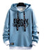 Men Hoodies  Korean Style Pullover Casual Long Sleeve Sweatshirt - CLOTHFN