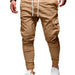 Tethered Elastic Sports Baggy Pants Long Casual Pants Jogging Pants - CLOTHFN