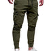 Tethered Elastic Sports Baggy Pants Long Casual Pants Jogging Pants - CLOTHFN