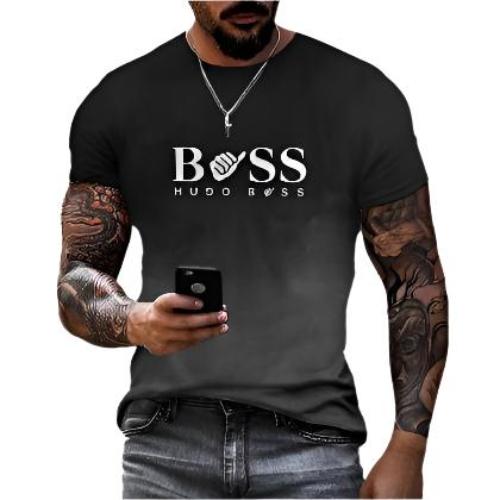 Men's Printed Fashion Fashion Short Sleeve Casual - CLOTHFN