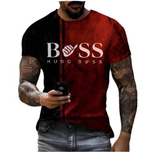 Men's Printed Fashion Fashion Short Sleeve Casual - CLOTHFN