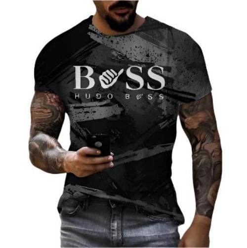 Men's Printed Fashion Fashion Short Sleeve Casual - CLOTHFN