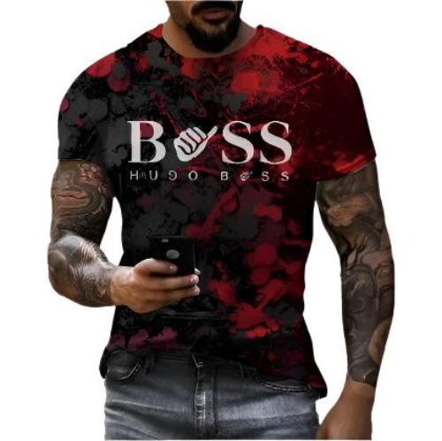 Men's Printed Fashion Fashion Short Sleeve Casual - CLOTHFN