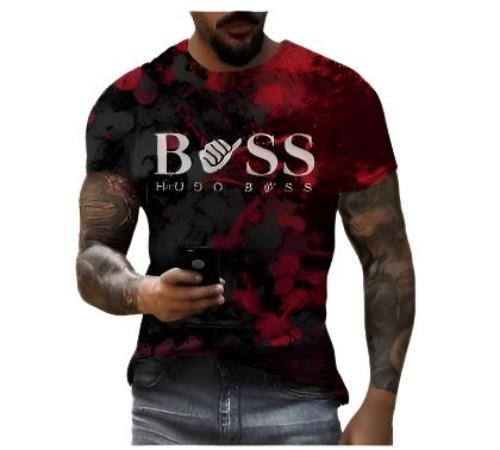 Men's Printed Fashion Fashion Short Sleeve Casual - CLOTHFN