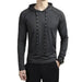 Men's Sports Shirt Breathable Hoodie Sweatshirt for Running Gym Jogging - CLOTHFN