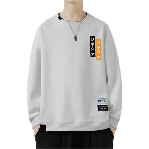 Men's Sweatshirt Round Neck Pullover Top - CLOTHFN