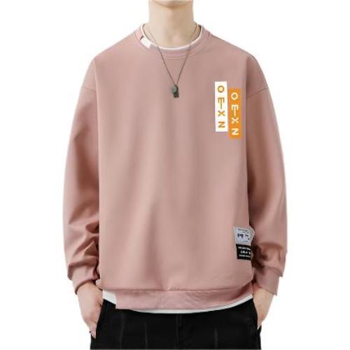 Men's Sweatshirt Round Neck Pullover Top - CLOTHFN