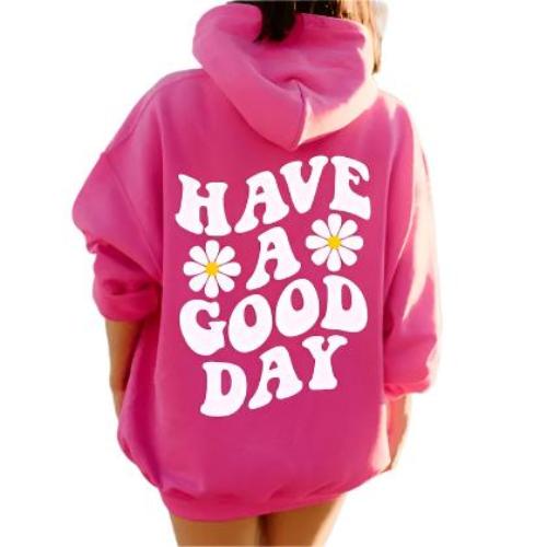 Spring And Autumn Men's Women's Hoodie Flower Print Casual Hoodie - CLOTHFN