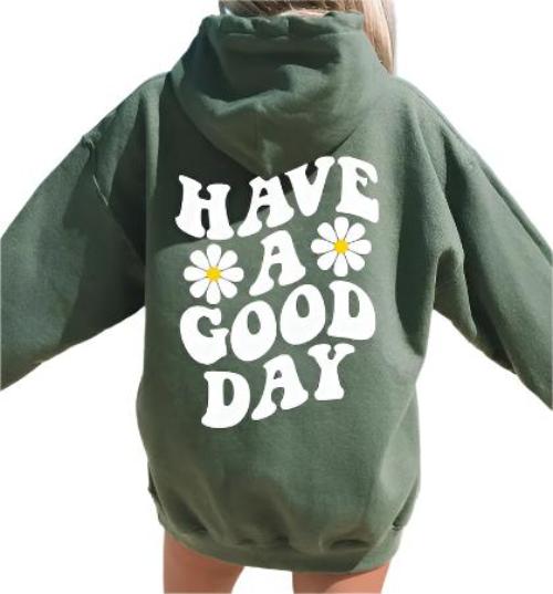 Spring And Autumn Men's Women's Hoodie Flower Print Casual Hoodie - CLOTHFN