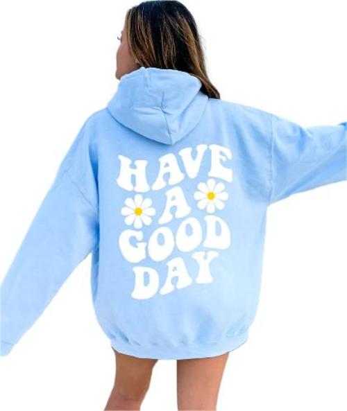 Spring And Autumn Men's Women's Hoodie Flower Print Casual Hoodie - CLOTHFN