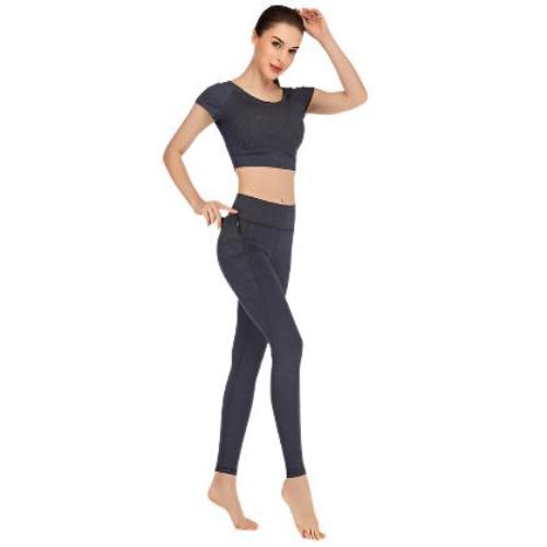 Pocket yoga clothes suit women - CLOTHFN