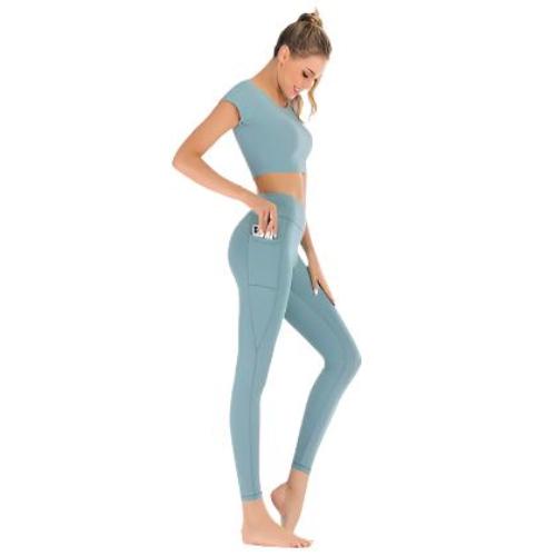 Pocket yoga clothes suit women - CLOTHFN