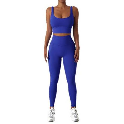 Quick-drying Tight Yoga Clothing Women's Pocket Running Sports Suit - CLOTHFN