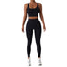 Quick-drying Tight Yoga Clothing Women's Pocket Running Sports Suit - CLOTHFN