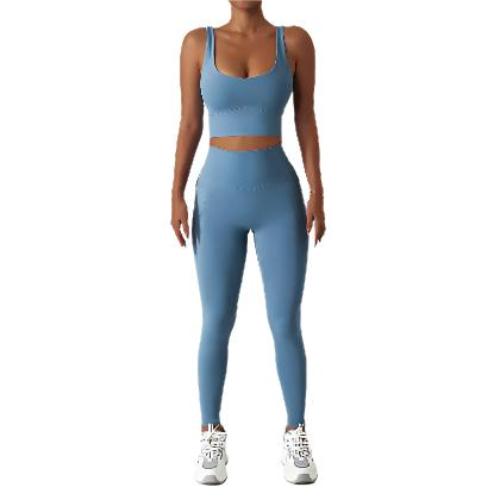 Quick-drying Tight Yoga Clothing Women's Pocket Running Sports Suit - CLOTHFN