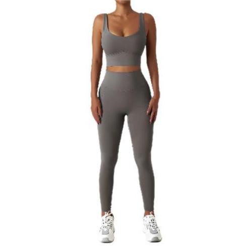 Quick-drying Tight Yoga Clothing Women's Pocket Running Sports Suit - CLOTHFN