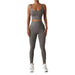 Quick-drying Tight Yoga Clothing Women's Pocket Running Sports Suit - CLOTHFN