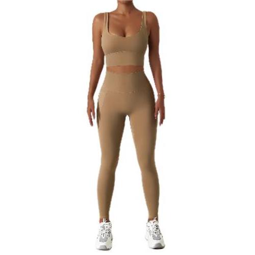 Quick-drying Tight Yoga Clothing Women's Pocket Running Sports Suit - CLOTHFN