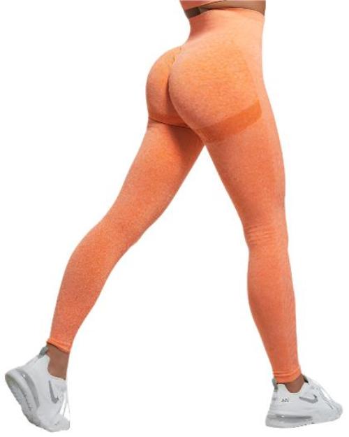 Seamless Knitted Peach Hip Women's Tight Elastic Yoga Pants High Waist Quick-drying Hip Pants - CLOTHFN