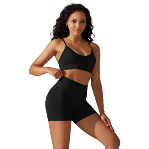 Seamless Sports Back Lifting Hip Tight Pants Yoga Set - CLOTHFN