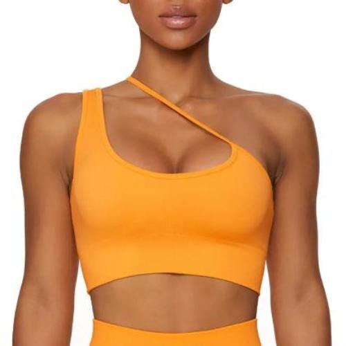 Seamless Solid Color Knitted High Elastic Sports Bra Underwear Yoga Pants - CLOTHFN