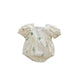 Thin Cotton Embroidery Puff Short Sleeve Baby Bodysuit Jumpsuit - CLOTHFN