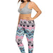 Women 3D printed large size leggings - CLOTHFN