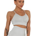 Women Beautiful Back Seamless Sports Top Vest - CLOTHFN