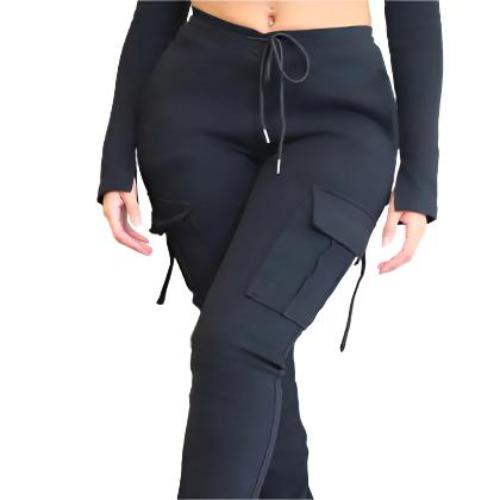 Women Cargo Pants With Pockets - CLOTHFN