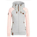 Women Contrast Hooded Sweatshirt - CLOTHFN