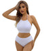 Women Fashion High Waist Apron Conservative Swimwear - CLOTHFN