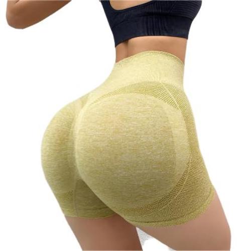 Women Gym Yoga Shorts Pants Butt Lifting Seamless Leggings - CLOTHFN