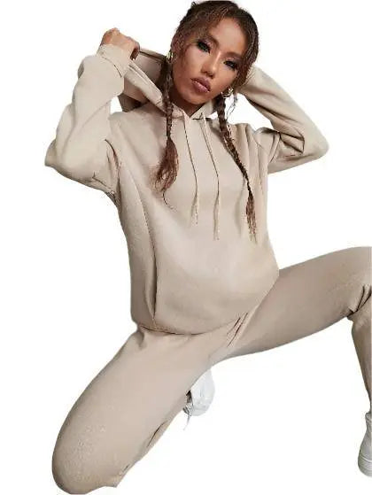 Women Hooded Outfit Sets - CLOTHFN