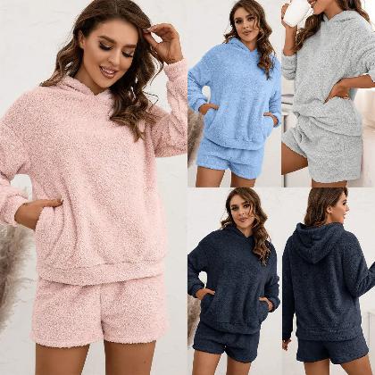 Hooded Sweater Suit Casual Home Wear - CLOTHFN