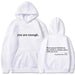 Women Hoodies Fleece-lined Plain Letter Print Pocket Drawstring Print - CLOTHFN