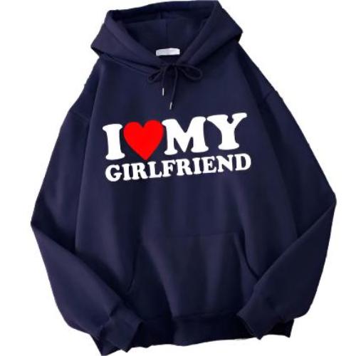 Women Hoodies  I Love My Boyfriend Girlfriend Hoodie - CLOTHFN