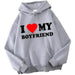 Women Hoodies  I Love My Boyfriend Girlfriend Hoodie - CLOTHFN