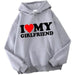 Women Hoodies  I Love My Boyfriend Girlfriend Hoodie - CLOTHFN