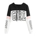 Women Sweatshirt Hoodies  Patchwork Lett - CLOTHFN