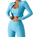 Women Thread Yoga Clothes Three-piece Long Sleeve - CLOTHFN